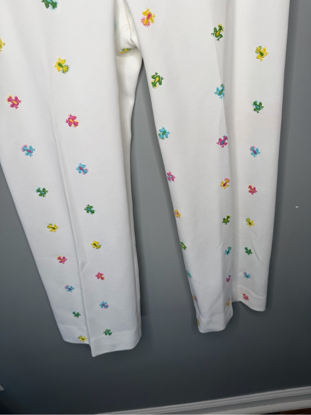 J. B. Horgan California Vintage 80s Rainbow Psychedelic Frog Novelty Pants - Picture 5 of 11